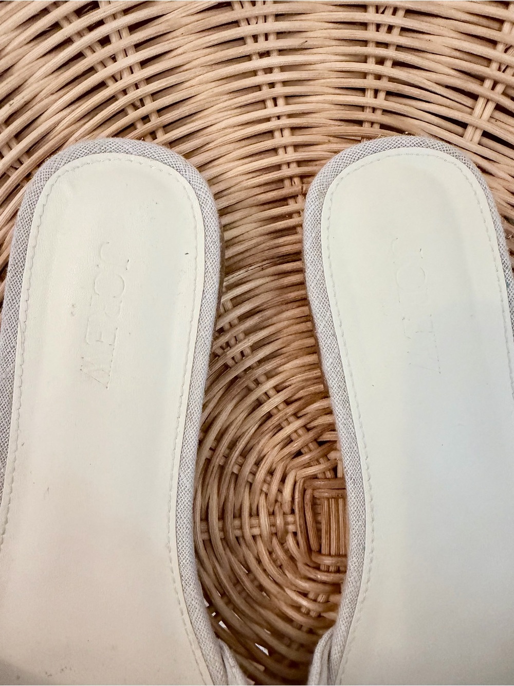 J. Crew Cream Embellished Slide Sandals - Picture 4 of 7